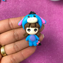 Load image into Gallery viewer, Woodland Storybook characters, BRUNETTE Big eye clay (Choose One)