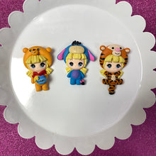 Load image into Gallery viewer, Woodland Storybook characters, BLONDE, Big eye clay (Choose One)