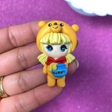 Load image into Gallery viewer, Woodland Storybook characters, BLONDE, Big eye clay (Choose One)