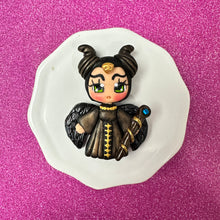 Load image into Gallery viewer, Maleficent Villain clay, Black Dress, Style K
