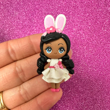 Load image into Gallery viewer, Dark skin, Easter, Bunny girl, Big Eye