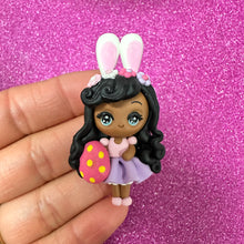 Load image into Gallery viewer, Dark skin, Easter, Bunny girl, Big Eye