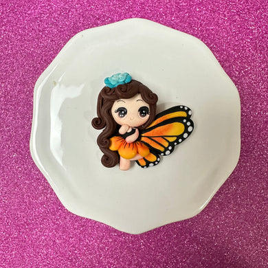 Monarch Butterfly Girl, Big eye clay
