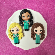Load image into Gallery viewer, TEAL Outfit Nurse Girl (Choose One) Big Eye