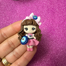 Load image into Gallery viewer, Evil Eye Girl, Big Eye clay