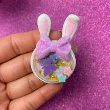 Load image into Gallery viewer, Purple bow Bunny Shaker