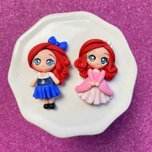 Load image into Gallery viewer, Ariel, pink or blue dress clay