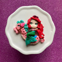 Load image into Gallery viewer, Mermaid on seahorse