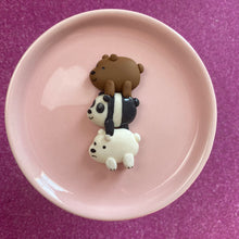 Load image into Gallery viewer, 3 bears clay cartoon clay
