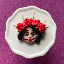 Load image into Gallery viewer, Dia de los muertos Jeweled Catrina RED