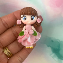Load image into Gallery viewer, Brunette Pink Flower Girls (Choose One)