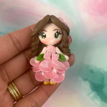 Load image into Gallery viewer, Brunette Pink Flower Girls (Choose One)