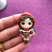Load image into Gallery viewer, Riding Hood, Big eye clay (SOLD AS SET)