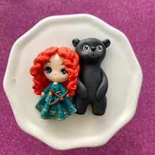 Load image into Gallery viewer, Merida and bear, Big eye clay