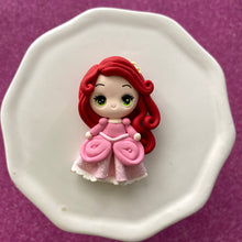 Load image into Gallery viewer, Pink Dress Mermaid,  Big eye clay