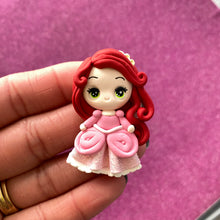 Load image into Gallery viewer, Pink Dress Mermaid,  Big eye clay