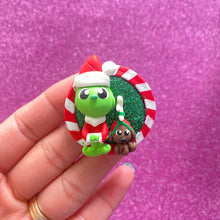 Load image into Gallery viewer, Mean one, Green grump Cameo clay, Christmas
