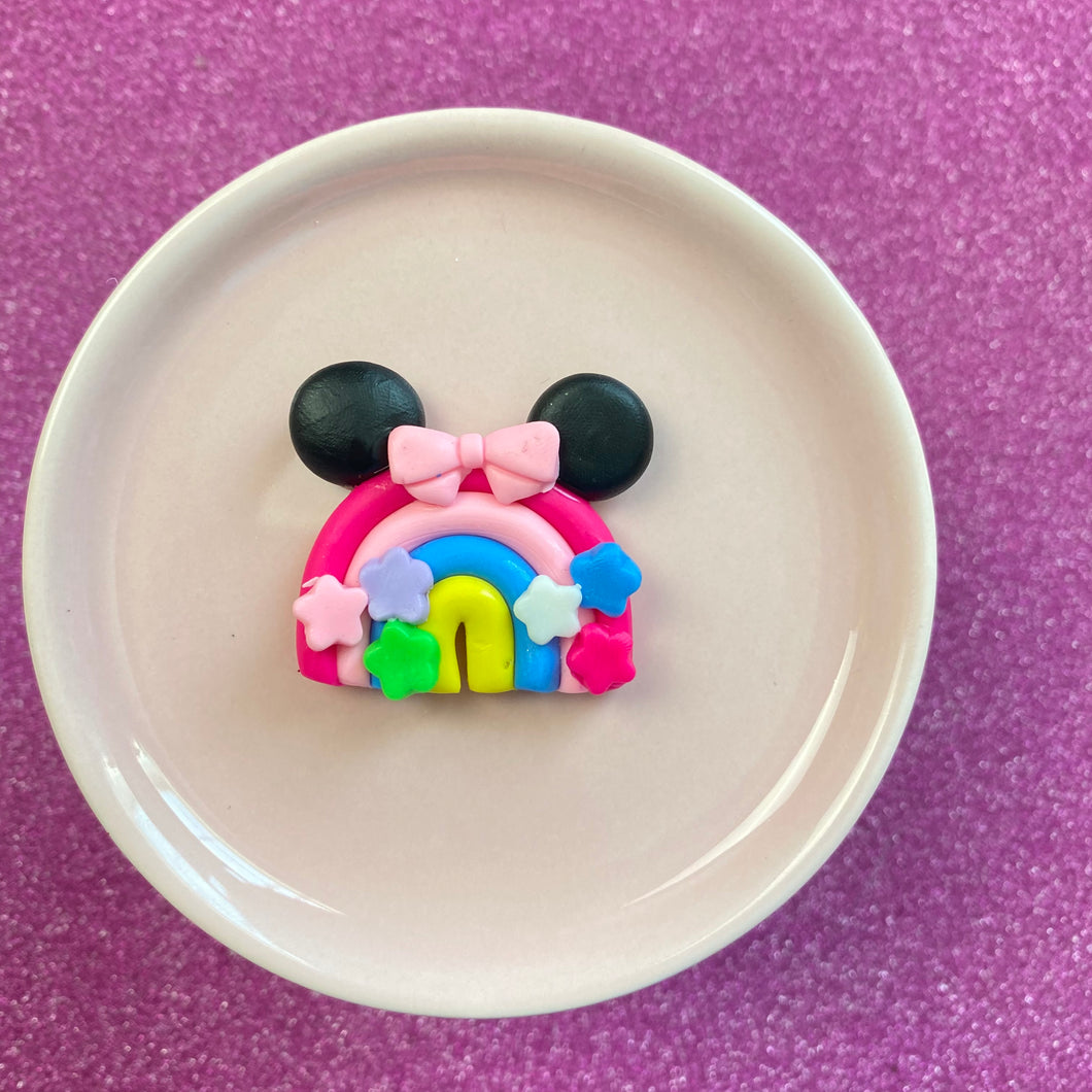 Rainbow mouse ears clay