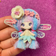 Load image into Gallery viewer, Blue hair fairy clay