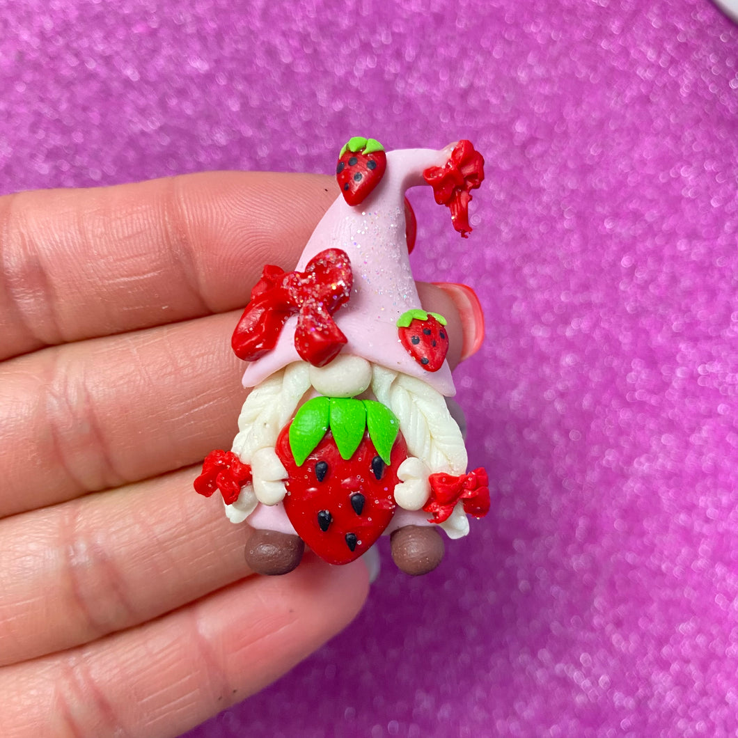 Strawberry gnome clay