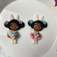 Load image into Gallery viewer, Dark Skin Easter girl BUNS clay (Choose One)