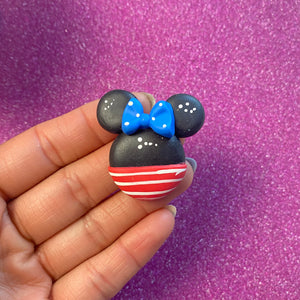 Fourth of july mouse head Clay (Choose One)