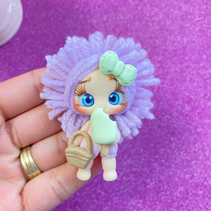 Yarn doll clay