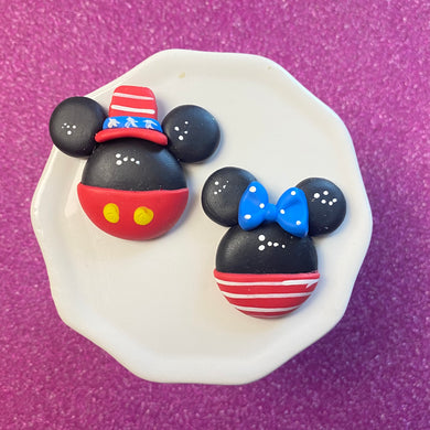 Fourth of july mouse head Clay (Choose One)