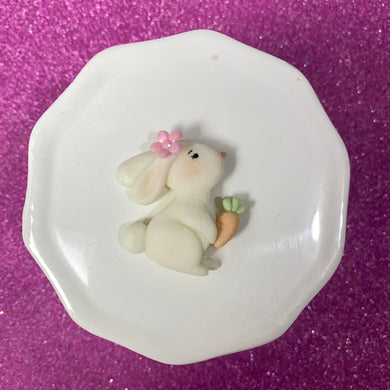 Bunny with carrot, Easter, Spring