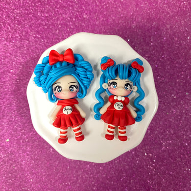 Blue Hair Thing girls SOLD AS SET