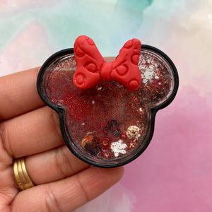 Girl Mouse Head Shaker RED