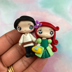 Ariel and Eric Couple Clay