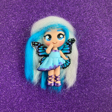 Cotton candy butterfly girl